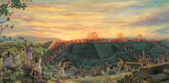 莫角山营建图 莫角山营建图