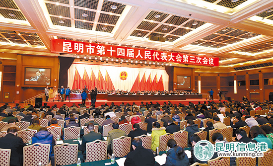 市十四届人大三次会议举行第二次全体会议