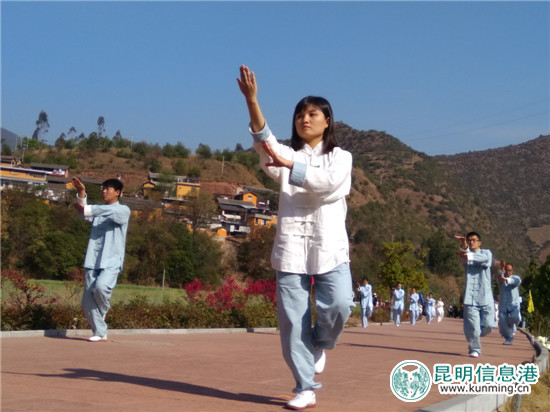 年轻的表演者们招式也很到位。记者江枫 摄