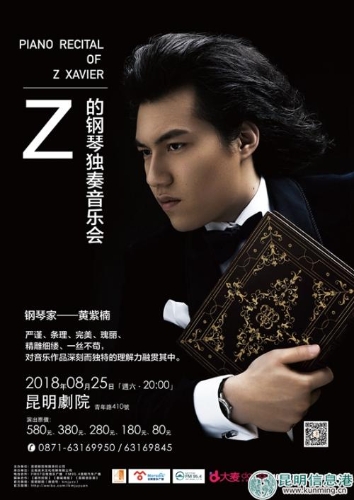 黄紫楠独奏音乐会海报 黄紫楠独奏音乐会海报
