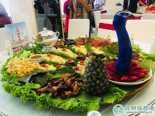 图片2:烹饪技艺大赛上的美食。 图片2:烹饪技艺大赛上的美食。