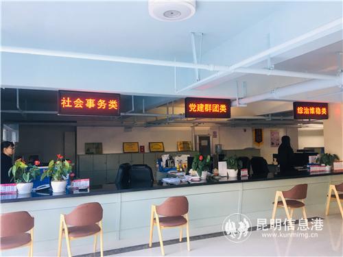 营盘社区为民服务站设置了多个窗口为居民提供服务。 (1)