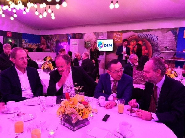 卢敏放在达沃斯论坛期间与各国参会代表进行交流