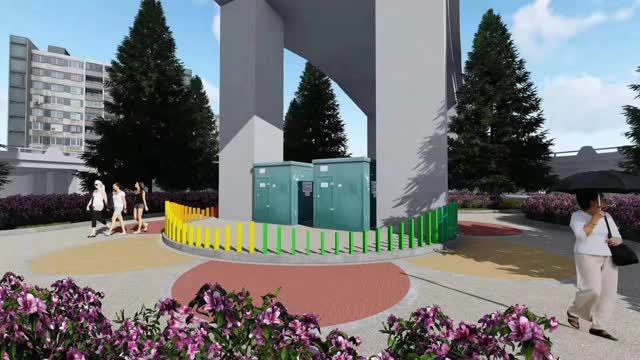 西站立交桥底层违建市场已拆除 年内完成该区域绿化及亮化工程 (1)