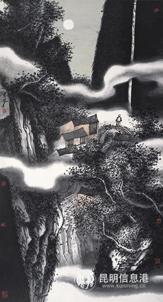 中央美术学院-陈平--费洼山庄之五--180cm×97cm---2009年