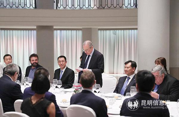 皇马主席弗洛伦蒂诺会晤并宴请许家印、张近东、周金辉等