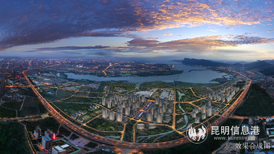 昆明融创文旅城效果合成图1