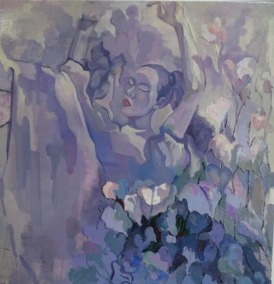 （刘淑雯）《无欲》布面油画-80cm-x-80cm-2019年