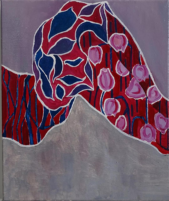 （刘淑雯）《自由生长一》布面油画-50cm-x-60cm-2019年