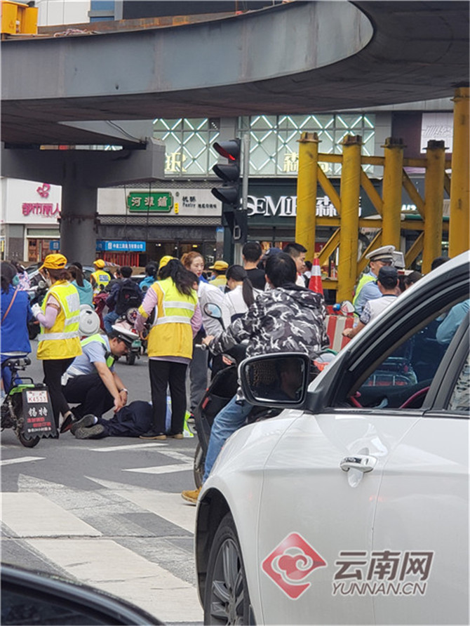 事故现场。云南网记者杨茜 摄
