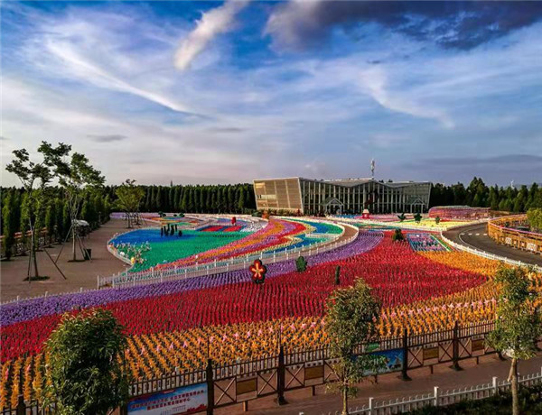 度假区捞渔河湿地公园花展。 度假区捞渔河湿地公园花展。