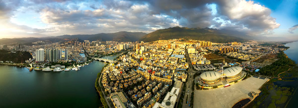 鸟瞰大理。杨继培摄