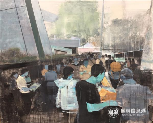 侯宗才《我的我们No.2》布面油画120x150cm 侯宗才《我的我们No.2》布面油画120x150cm