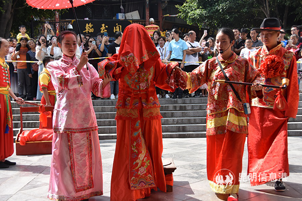 建水朱家花园“古婚礼”实景演出