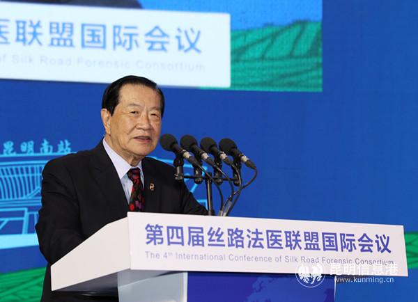 丝路法医联盟主席李昌钰博士。谢建平 摄 丝路法医联盟主席李昌钰博士。谢建平 摄