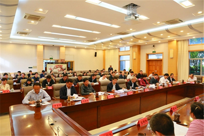 创建工作汇报会现场