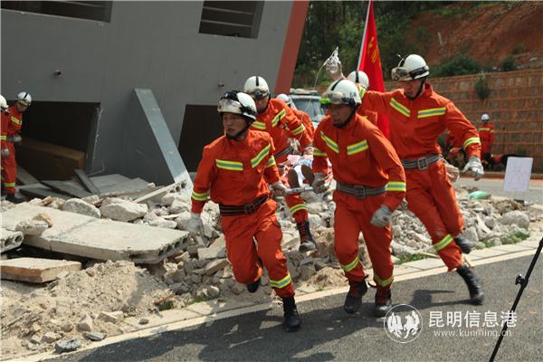地震救援演练。供图1