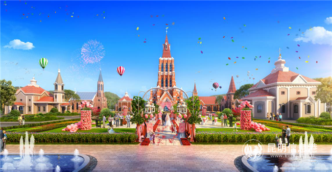 浪漫婚礼庄园效果图