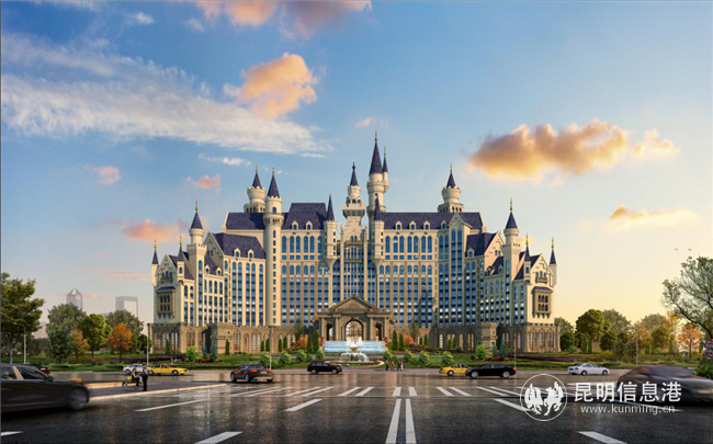 欧式城堡酒店效果图