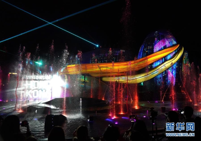 （社会）（3）香港海洋公园推出“光影盛夜”