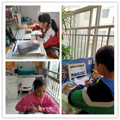 4.孩子们在家认真上课