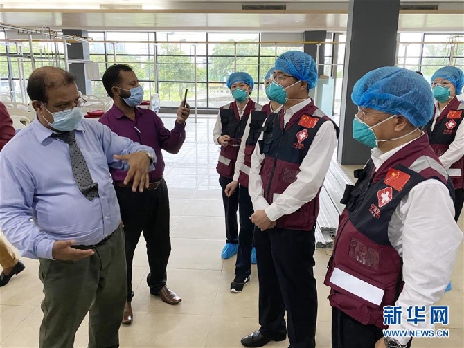 （国际疫情·图文互动）（1）中国赴孟加拉国抗疫医疗专家组继续与当地机构交流抗疫经验