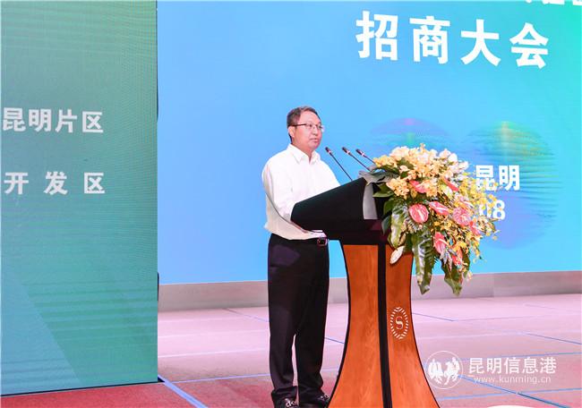 云南自贸区昆明片区（昆明经开区）党工委书记赵学锋致辞 通讯员冯靖凯摄