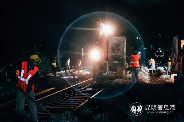 广通至大理铁路“扩能大手术”稳步推进。供图1