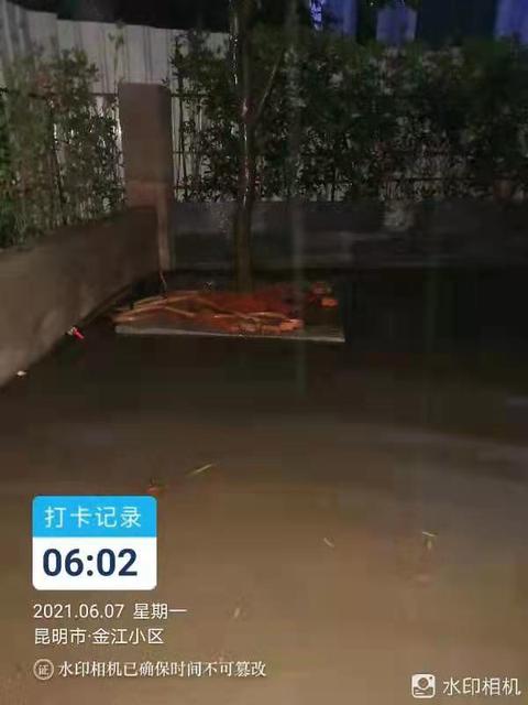 昆明这个小区又被淹了（供图）