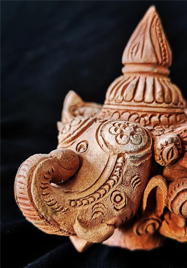 陶象头 时代不确 缅甸蒲甘 陶象头 时代不确 缅甸蒲甘