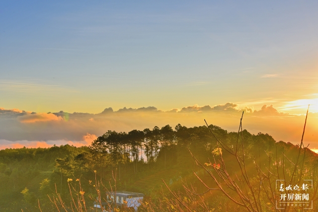 开屏策划|冬至云南—保山昌宁雾海(开屏新闻记者及通讯员 摄)