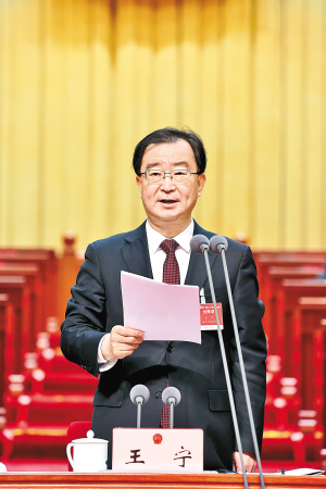 王宁主持大会。 王宁主持大会。