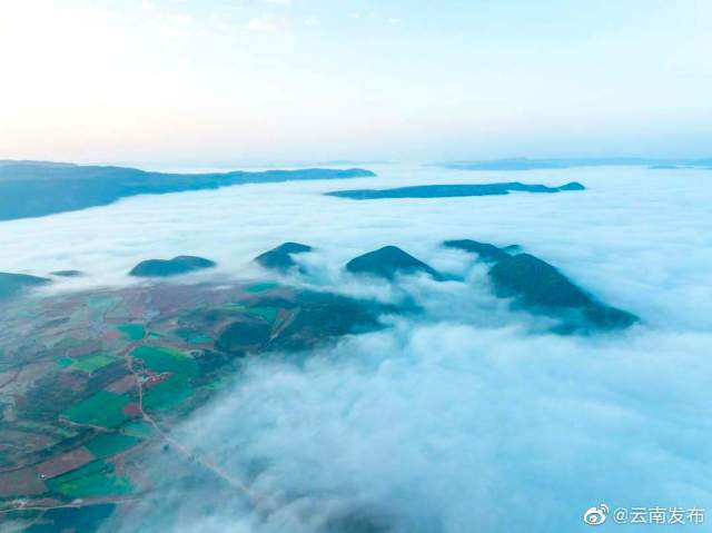 绝美云海就在红河泸西 人民日报客户端云南频道(王正鹏 摄)