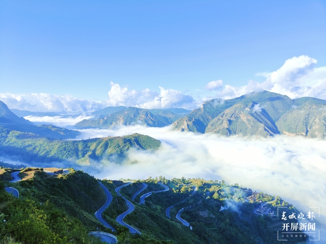 玉溪易门绿汁：邂逅绝美云海（开屏新闻记者 李春丽 通讯员 王晓凤 摄）