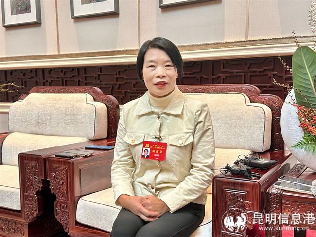 二十大代表,文山壮族苗族自治州西畴县石漠化展览馆管理员谢成芬 二十大代表,文山壮族苗族自治州西畴县石漠化展览馆管理员谢成芬