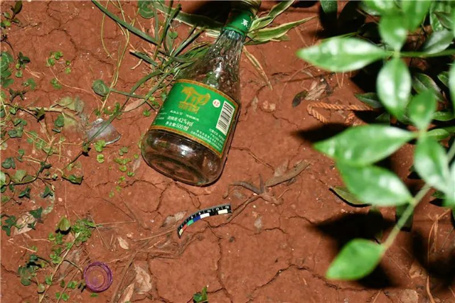 从8楼抛下装满尿液的酒瓶(图源 都市时报)