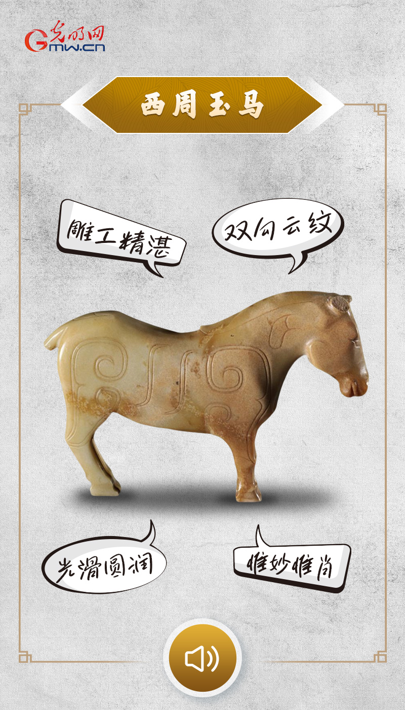 “文物会说话”有声海报｜身披祥云的小玉马