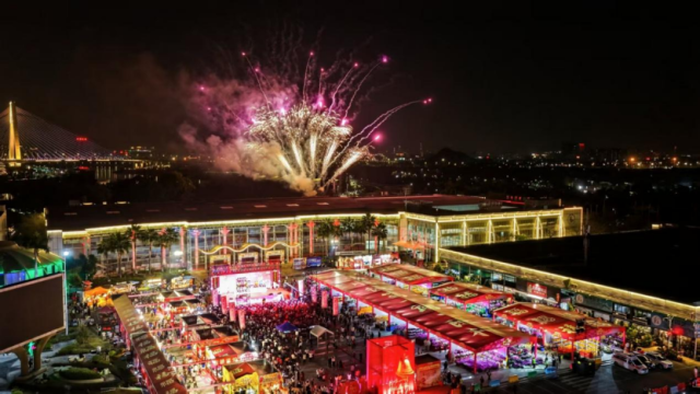 顺德陈村花卉世界,第42届迎春花市热闹进行中。图源:南方农村报