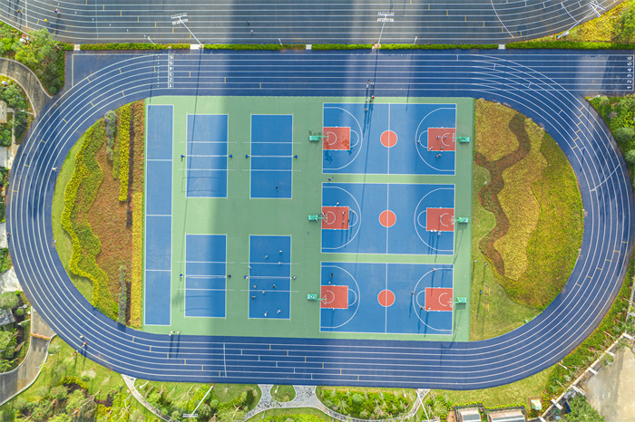 环保塑胶篮球场