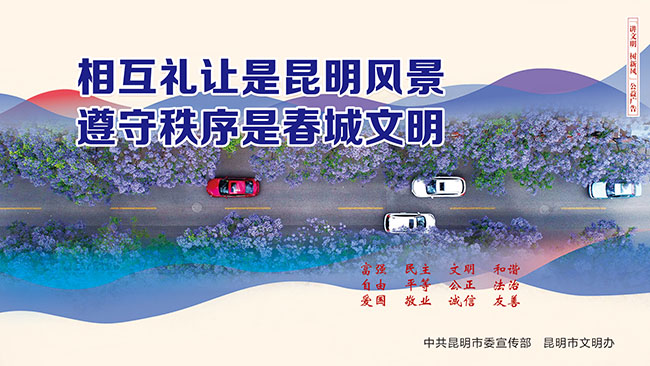 14.相互礼让是昆明风景 遵守秩序是春城文明