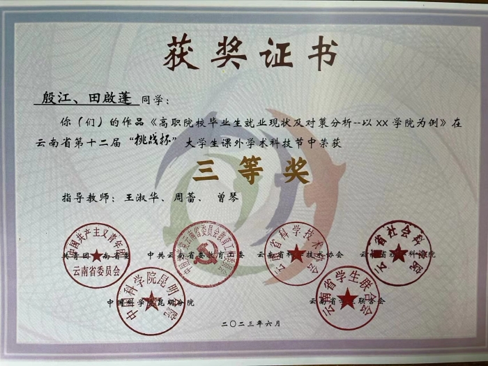 挑战杯比赛证书_副本 挑战杯比赛证书_副本