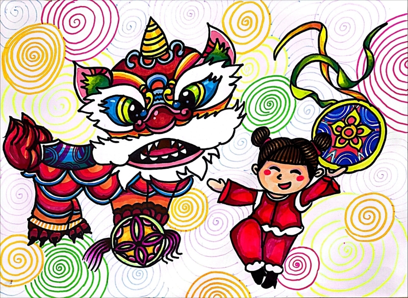 《舞动新年 》官渡区东站实验学校六（6）班学生段书允