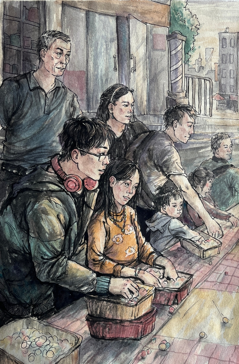 昆九中  周筱媛    《其乐融融》